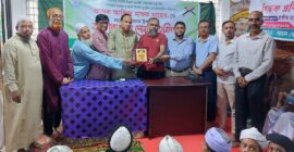 সিলেটে প্রবাসী আব্দুল আজিজ মাসুক ও খালেদ শাহাবউদ্দিন সংবর্ধিত