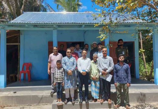 অবশেষে নতুন ঘর পেলেন বালাগঞ্জে অগ্নিকাণ্ডে গৃহহারা আসিদ আলী