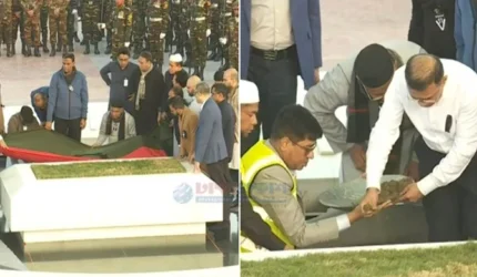 রাষ্ট্রীয় মর্যাদায় শেষ বিদায়: জিয়া উদ্যানে খালেদা জিয়ার দাফন সম্পন্ন