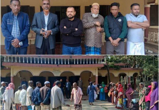 বালাগঞ্জে শহীদ মেমোরিয়াল ট্রাস্ট পক্ষ থেকে অসহায় মানুষের মাঝে নগদ অর্থ উপহার