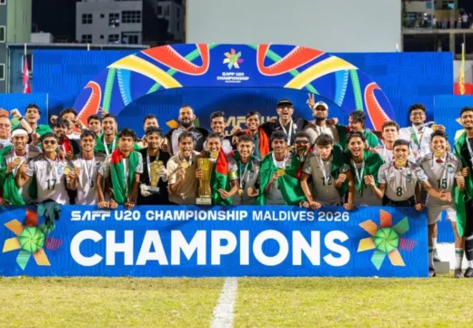 সাফ অ-২০ চ্যাম্পিয়ন বাংলাদেশ, টাইব্রেকারে হারলো ভারত