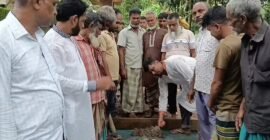 ফেঞ্চুগঞ্জের বেলকোনায় ১৭৫ ফুট আরসিসি সড়কের ঢালাই কাজের উদ্বোধন