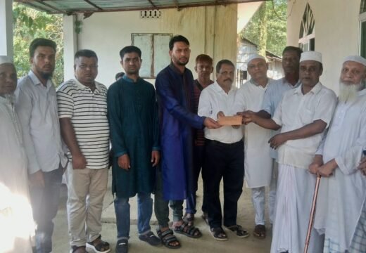 দেওয়ান বাজার জামে মসজিদের গার্ডওয়াল নির্মাণে ‘গহরপুর অ্যাসোসিয়েশন ইন ফ্রান্স’-এর অনুদান
