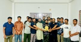 স্বাধীন দল নেতার বিদেশ গমন উপলক্ষে বিদায় সংবর্ধনা প্রদান