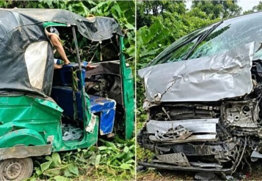 ওসমানীনগরে তিন যানবাহনের সংঘর্ষে নিহত ২, আহত ৬